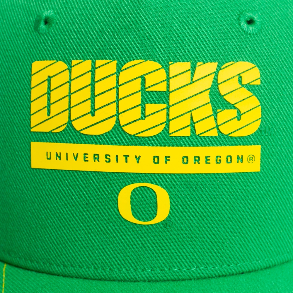 Classic Oregon O, Nike, Green, Curved Bill, Polyester, Kids, Youth, Football, Sideline, Rubber Feel, 750992